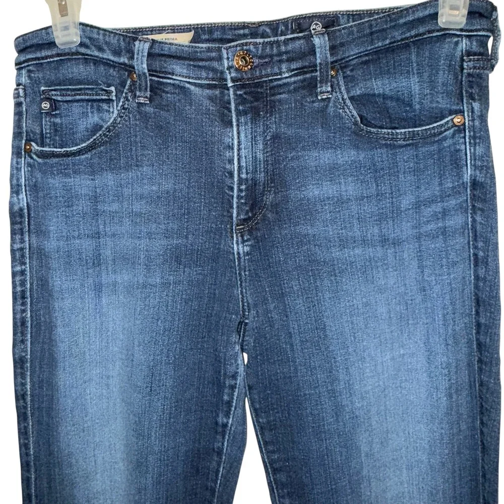 AG ADRIANO GOLDSCHMIED Prima Mid Rise Dark Wash Cigarette‎ Jeans Size 30R